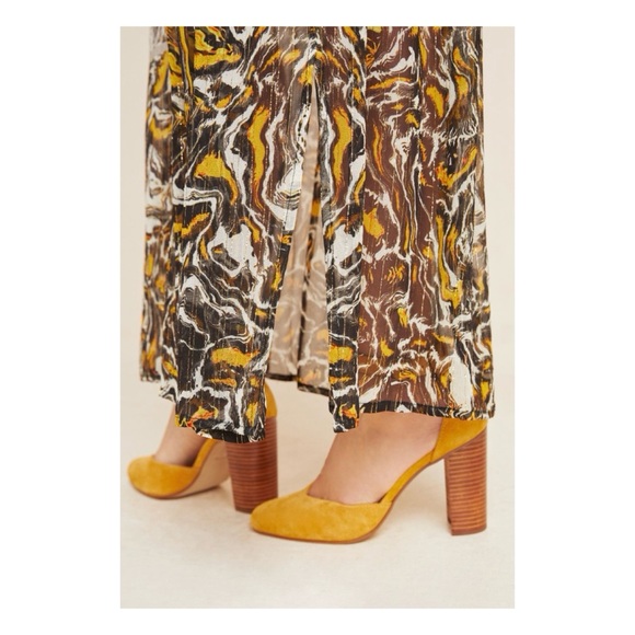 NWOT Anthropologie Conditions Apply Avimanya Sheer Shimmer Maxi Dress Size Small - Picture 5 of 14